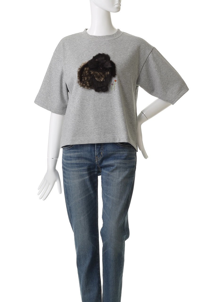 【ミュベール/MUVEIL】のウサギTシャツ 人気、トレンドファッション・服の通販 founy(ファニー) 　ファッション　Fashion　レディースファッション　Fashion for Women　トップス・カットソー　Cut & Sew Tops　シャツ・ブラウス・オフィスカジュアル　Elegant Blouses & Button-Ups　ロングTシャツ・Tシャツ　Longline T-Shirts & Tees　カットソー・ベーシックTシャツ　Cut-and-Sewn Tops / Stretch Tees & Basics　2025年　2025　2025-2026秋冬・A/W　Autumn/Winter 2025–26 AW25–26　コレクション　Collection, Seasonal Line　コンパクト　Compact, Small Size　ショート　Short, Short Length　スリーブ　Sleeve, Long Sleeve / Short Sleeve　モチーフ　Motif, Design Theme　A/W・秋冬　Autumn/Winter　other-2|ID: prp329100004651940 ipo3291000000033615237