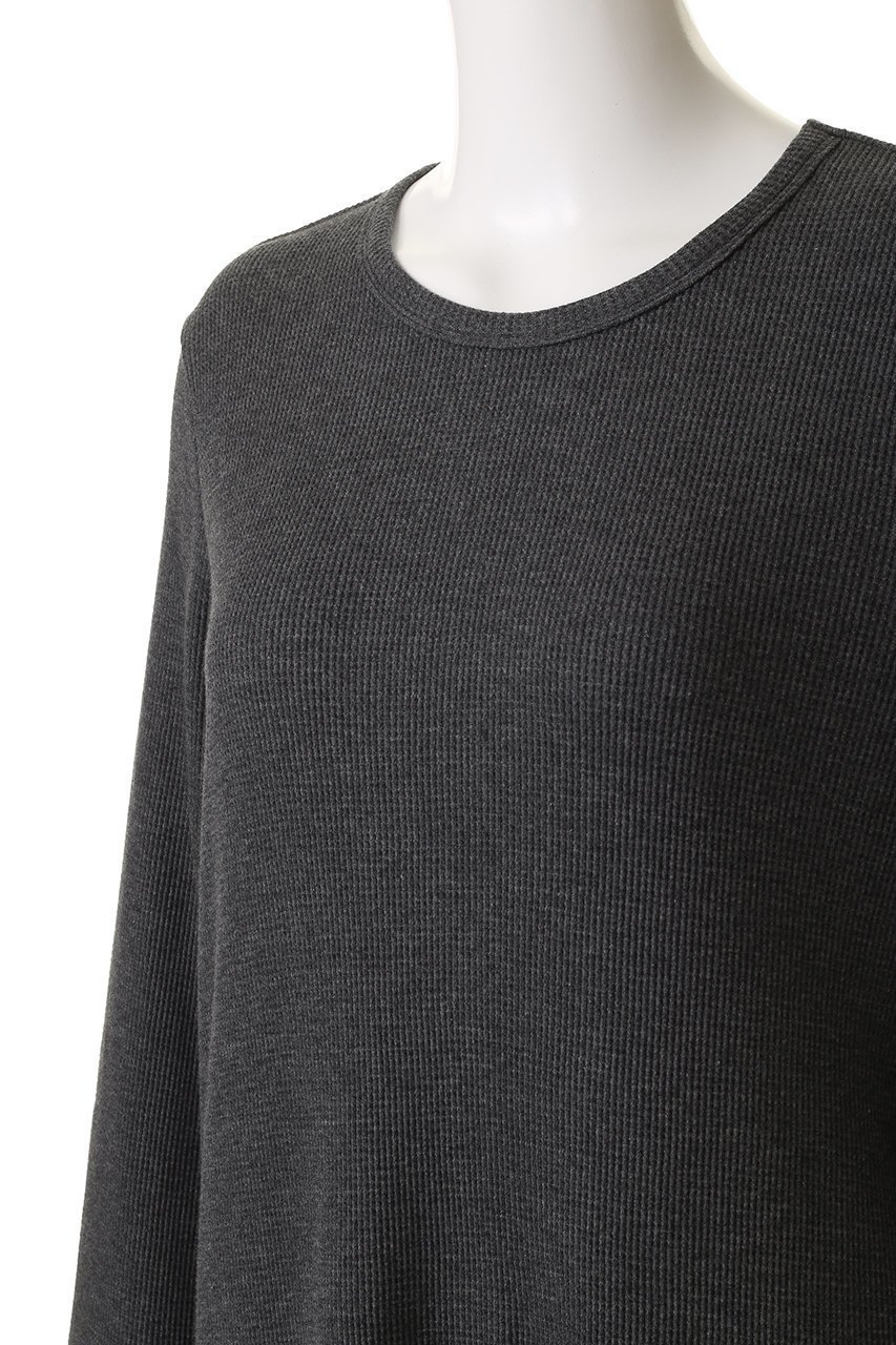 【ミディウミソリッド/MIDIUMISOLID】のwaffle OP ワンピース 人気、トレンドファッション・服の通販 founy(ファニー) 　ファッション　Fashion　レディースファッション　Fashion for Women　ワンピース　Dresses　チュニック　Tunic Tops & Dresses　お家時間・ステイホーム　Stay Home / At Home　スリット　Slit, Slit Detail　チュニック　Tunic, Long Top　ポケット　Pocket, Pocket Detail　ロング　Long, Long-Length　ワッフル　Waffle, Waffle Knit　新作・新入荷　New Arrivals / New In　旅行　Travel　other-5|ID: prp329100004651947 ipo3291000000033615297