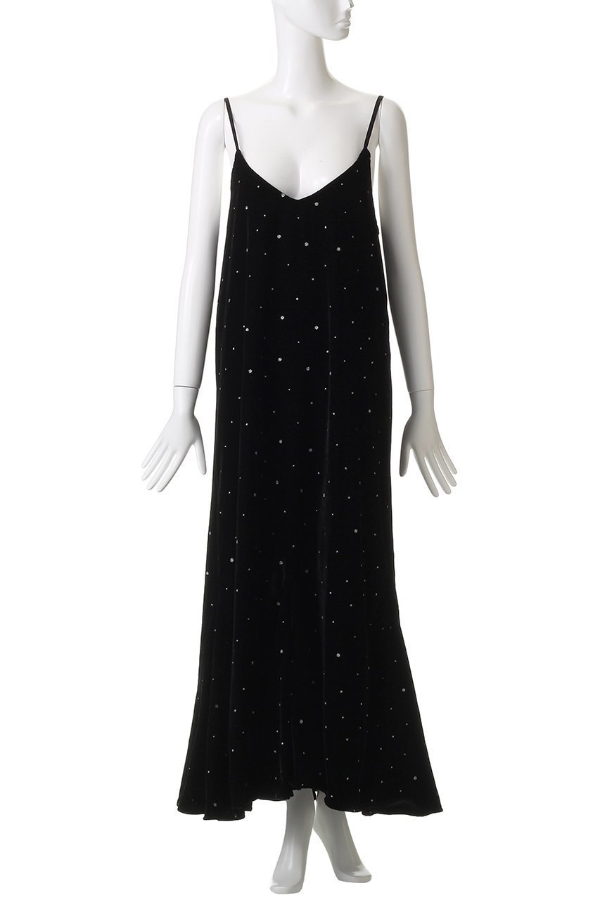 【クチュールドアダム/COUTURE D'ADAM】のグリッターベルベットキャミドレス 人気、トレンドファッション・服の通販 founy(ファニー) 　ファッション　Fashion　レディースファッション　Fashion for Women　ワンピース　Dresses　フォーマル・パーティードレス・結婚式用ドレス　Elegant & Casual Dresses　チュニック　Tunic Tops & Dresses　2025年　2025　2025-2026秋冬・A/W　Autumn/Winter 2025–26 AW25–26　カットソー　Cut and Sewn Top　グリッター　Glitter, Sparkle　ジャケット　Jacket, Outerwear　チュニック　Tunic, Long Top　トレンド　Trend, Trending Now　ベルベット　Velvet, Velvety　ラップ　Wrap, Wrap Design　ロング　Long, Long-Length　A/W・秋冬　Autumn/Winter　other-2|ID: prp329100004651952 ipo3291000000033615316