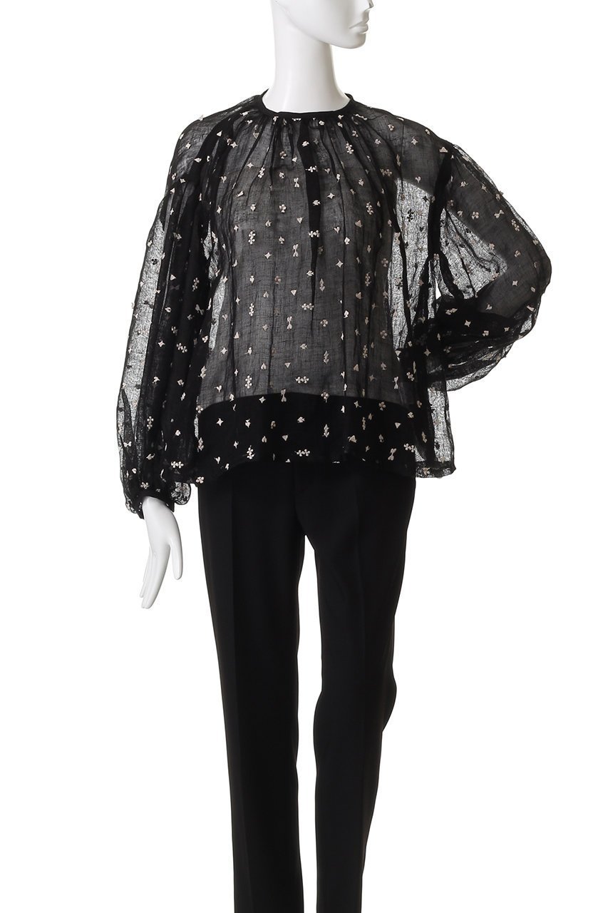 【生地の可能性/kijinokanosei】のボリュームスリーブブラウス 人気、トレンドファッション・服の通販 founy(ファニー) 　ファッション　Fashion　レディースファッション　Fashion for Women　トップス・カットソー　Cut & Sew Tops　シャツ・ブラウス・オフィスカジュアル　Elegant Blouses & Button-Ups　ボリューム袖・フリルスリーブブラウス　Voluminous & Ruffle Sleeves / Puffy Sleeve Tops　ストール　Stole, Wrap　スリーブ　Sleeve, Long Sleeve / Short Sleeve　フェミニン　Feminine, Girly　モチーフ　Motif, Design Theme　リネン　Linen, Linen Fabric　ロング　Long, Long-Length　other-2|ID: prp329100004651955 ipo3291000000035862980