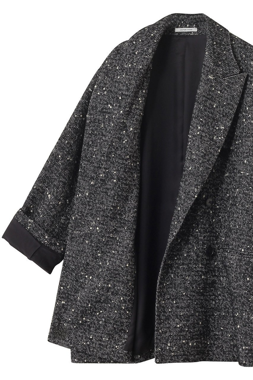 【クチュールドアダム/COUTURE D'ADAM】の【8/30 0:00販売開始】ビッグネップイタリアツイードコテージコート 人気、トレンドファッション・服の通販 founy(ファニー) 　ファッション　Fashion　レディースファッション　Fashion for Women　アウター　Coat / Outerwear Collection　コート・ロングコート・ピーコート　Long Coats, Peacoats & More　2025年　2025　2025-2026秋冬・A/W　Autumn/Winter 2025–26 AW25–26　ショート　Short, Short Length　テーラード　Tailored, Tailored Fit　フォルム　Silhouette, Form　ラグジュアリー　Luxury, Elegant　リラックス　Relax, Relaxed Fit　ワーク　Workwear, Utility Style　A/W・秋冬　Autumn/Winter　other-6|ID: prp329100004651961 ipo3291000000033615379