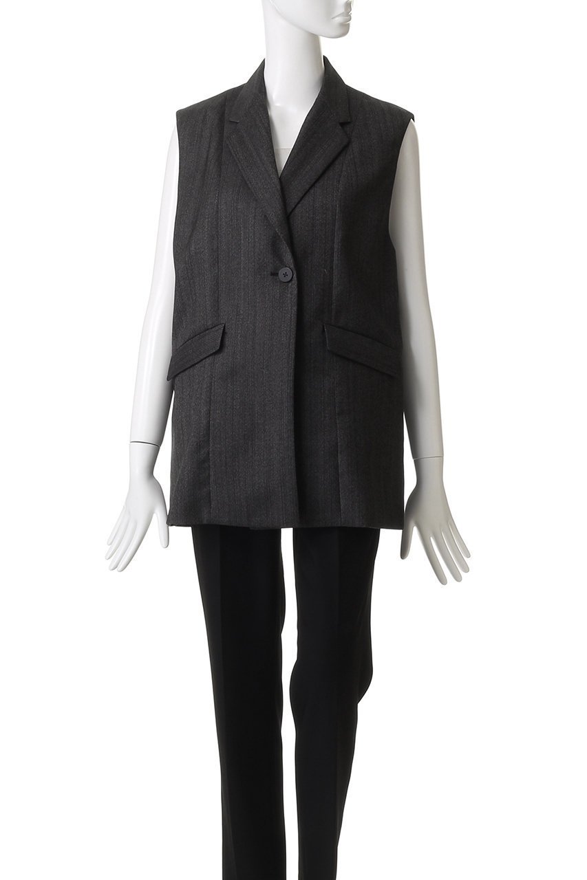 【エリオポール/heliopole】の【TICCA】WOOL HERRINGBONE ベスト 人気、トレンドファッション・服の通販 founy(ファニー) 　ファッション　Fashion　レディースファッション　Fashion for Women　アウター　Coat / Outerwear Collection　レディースジャケット・軽アウター　Jackets　おすすめ　Recommended / Our Picks　ジャケット　Jacket, Outerwear　セットアップ　Set-Up, Coordinated Outfit　ベスト　Vest, Waistcoat　新作・新入荷　New Arrivals / New In　秋　Autumn　A/W・秋冬　Autumn/Winter　other-2|ID: prp329100004651964 ipo3291000000033615401