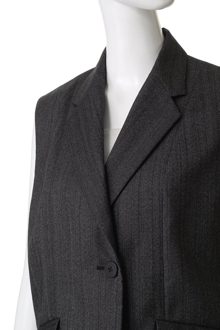 【エリオポール/heliopole】の【TICCA】WOOL HERRINGBONE ベスト 人気、トレンドファッション・服の通販 founy(ファニー) 　ファッション　Fashion　レディースファッション　Fashion for Women　アウター　Coat / Outerwear Collection　レディースジャケット・軽アウター　Jackets　おすすめ　Recommended / Our Picks　ジャケット　Jacket, Outerwear　セットアップ　Set-Up, Coordinated Outfit　ベスト　Vest, Waistcoat　新作・新入荷　New Arrivals / New In　秋　Autumn　A/W・秋冬　Autumn/Winter　other-5|ID: prp329100004651964 ipo3291000000033615407