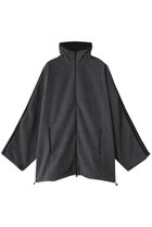 【アンスクリア/INSCRIRE】のFleece ルーズ フィット トラック ジャケット ダークグレー|ID:prp329100004651968