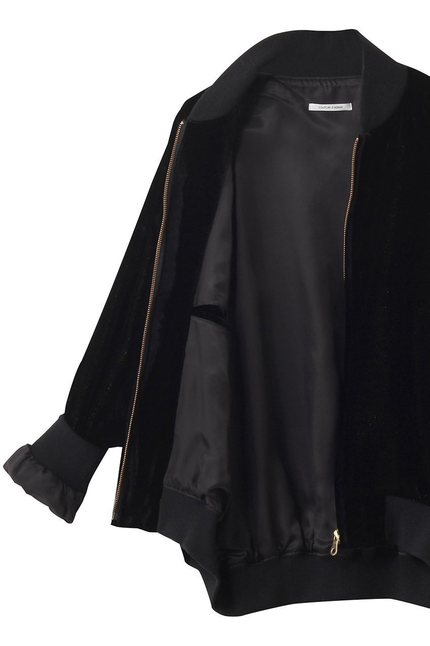 【クチュールドアダム/COUTURE D'ADAM】の【8/30 0:00販売開始】ベルベットドレスブルゾン 人気、トレンドファッション・服の通販 founy(ファニー) 　ファッション　Fashion　レディースファッション　Fashion for Women　アウター　Coat / Outerwear Collection　レディースジャケット・軽アウター　Jackets　ブルゾンジャケット・スポーティアウター　Blouson Jackets　ワンピース　Dresses　フォーマル・パーティードレス・結婚式用ドレス　Elegant & Casual Dresses　2025年　2025　2025-2026秋冬・A/W　Autumn/Winter 2025–26 AW25–26　なめらか　Smooth, Silky Texture　エレガント 上品　Elegant　ジャケット　Jacket, Outerwear　ドレス　Dress, One-Piece　ブルゾン　Blouson, Bomber Jacket　ベルベット　Velvet, Velvety　ミリタリー　Military, Army Style　定番　Standard, Basic Item　A/W・秋冬　Autumn/Winter　other-6|ID: prp329100004651974 ipo3291000000033615478