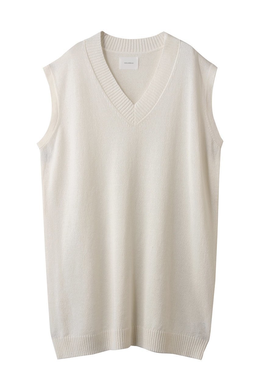 【ミディウミソリッド/MIDIUMISOLID】の和紙ウールビッグベスト インテリア・キッズ・メンズ・レディースファッション・服の通販 founy(ファニー) 　ファッション　Fashion　レディースファッション　Fashion for Women　トップス・カットソー　Cut & Sew Tops　ニット　Knit Tops & Sweaters　ベスト&ジレ / 重ね着スタイル　Vests & Gilets　カジュアルプルオーバー・ニットトップス　Pullovers & Knit Tops / Casual Pullovers　シアー　Sheer, See-Through　シンプル　Simple, Minimal　ベスト　Vest, Waistcoat　ロング　Long, Long-Length　秋　Autumn　off white|ID: prp329100004651978 ipo3291000000036242117