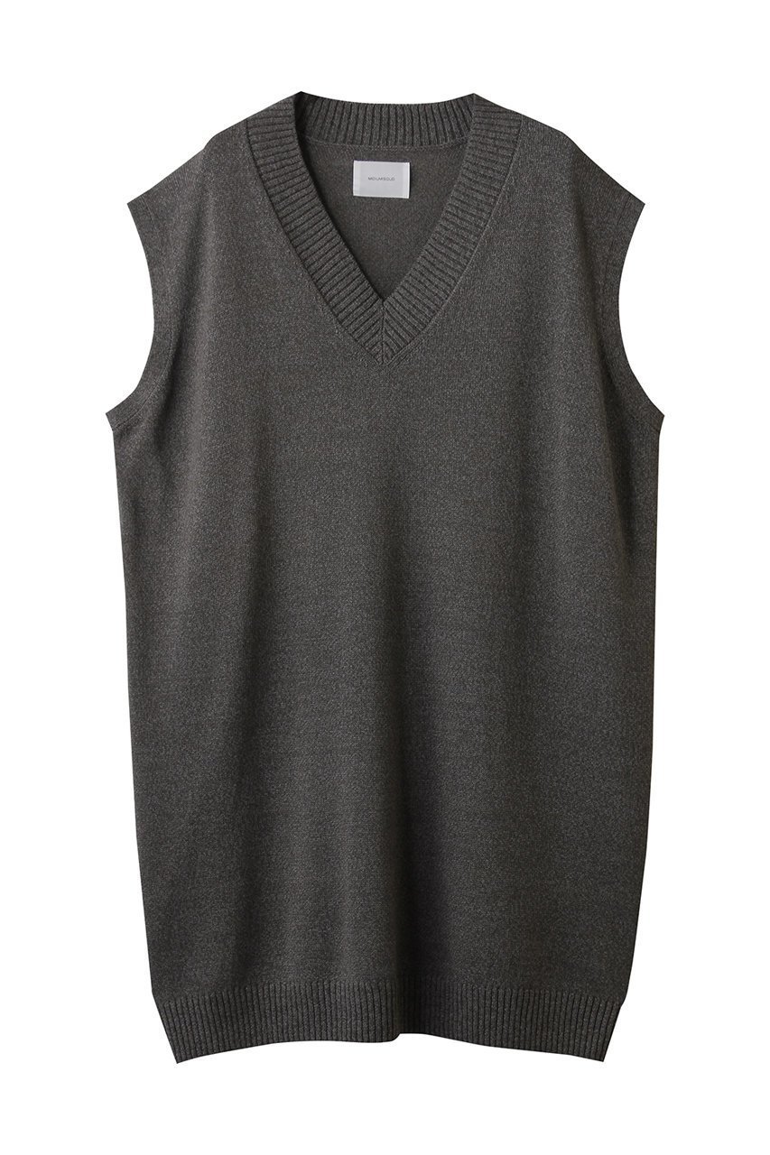 【ミディウミソリッド/MIDIUMISOLID】の和紙ウールビッグベスト インテリア・キッズ・メンズ・レディースファッション・服の通販 founy(ファニー) 　ファッション　Fashion　レディースファッション　Fashion for Women　トップス・カットソー　Cut & Sew Tops　ニット　Knit Tops & Sweaters　ベスト&ジレ / 重ね着スタイル　Vests & Gilets　カジュアルプルオーバー・ニットトップス　Pullovers & Knit Tops / Casual Pullovers　シアー　Sheer, See-Through　シンプル　Simple, Minimal　ベスト　Vest, Waistcoat　ロング　Long, Long-Length　秋　Autumn　gray|ID: prp329100004651978 ipo3291000000036242118
