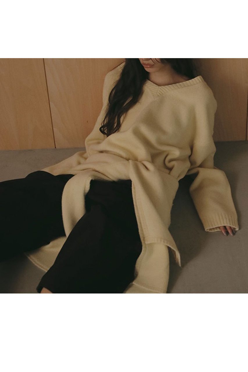 【エトレトウキョウ/ETRE TOKYO】のVネック2wayニットプルオーバー 人気、トレンドファッション・服の通販 founy(ファニー) 　ファッション　Fashion　レディースファッション　Fashion for Women　トップス・カットソー　Cut & Sew Tops　ニット　Knit Tops & Sweaters　カジュアルプルオーバー・ニットトップス　Pullovers & Knit Tops / Casual Pullovers　Vネックトップス　V-Neck Tops / V-Cut Neckline Shirts　2025年　2025　2025-2026秋冬・A/W　Autumn/Winter 2025–26 AW25–26　インナー　Innerwear　シンプル　Simple, Minimal　タイトスカート　Pencil Skirt, Tight Skirt　デコルテ　Décolleté, Neckline　バランス　Balance, Style Balance　フォルム　Silhouette, Form　ボックス　Boxy, Box Shape　リラックス　Relax, Relaxed Fit　ワイド　Wide, Wide Fit　A/W・秋冬　Autumn/Winter　other-3|ID: prp329100004651982 ipo3291000000033615546
