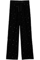 【クチュールドアダム/COUTURE D'ADAM】のグリッターベルベットイージーパンツ ブラック|ID:prp329100004651985
