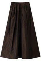 【アンクレイヴ/uncrave】のメモリータフタ フレアスカート ブラウン|ID: prp329100004651990 ipo3291000000036133962