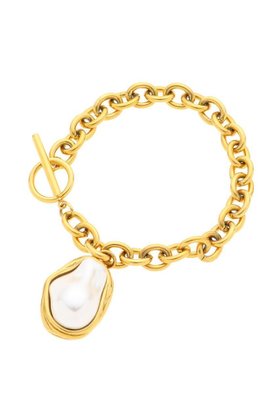 【オブリオ/AUBRIOT】の【MERAKI】Oval Pearl ブレスレット 人気、トレンドファッション・服の通販 founy(ファニー) ファッション Fashion レディースファッション Fashion for Women ジュエリー Jewelry チェーン＆カフブレスレット Cuff & Chain Bracelets バングル・カフブレスレット Bangles & Cuff Bracelets エレガント 上品 Elegant チェーン Chain, Chain Strap チャーム Charm, Pendant パーティ Party, Party Style パール Pearl, Pearl Accent ブレスレット Bracelet, Wristband モダン Modern, Contemporary |ID:prp329100004652045