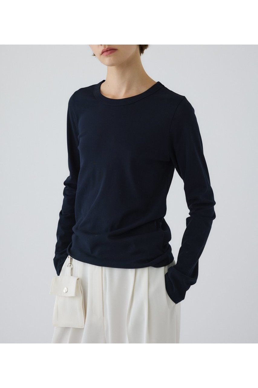 【リムアーク/RIM.ARK】の【9/3 10:00販売開始】High gauge cotton long T-SH/ロングTシャツ 人気、トレンドファッション・服の通販 founy(ファニー) 　ファッション　Fashion　レディースファッション　Fashion for Women　トップス・カットソー　Cut & Sew Tops　シャツ・ブラウス・オフィスカジュアル　Elegant Blouses & Button-Ups　ロングTシャツ・Tシャツ　Longline T-Shirts & Tees　カットソー・ベーシックTシャツ　Cut-and-Sewn Tops / Stretch Tees & Basics　おすすめ　Recommended / Our Picks　インナー　Innerwear　スリーブ　Sleeve, Long Sleeve / Short Sleeve　ベーシック　Basic, Essential　ロング　Long, Long-Length　吸水　Absorbent, Quick-Dry　新作・新入荷　New Arrivals / New In　other-5|ID: prp329100004652051 ipo3291000000033616158