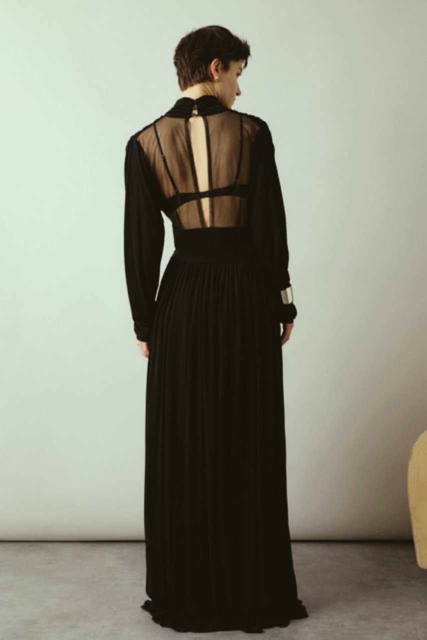 【リムアーク/RIM.ARK】の【9/3 10:00販売開始】Flowing drape dress/ドレス 人気、トレンドファッション・服の通販 founy(ファニー) 　ファッション　Fashion　レディースファッション　Fashion for Women　ワンピース　Dresses　フォーマル・パーティードレス・結婚式用ドレス　Elegant & Casual Dresses　チュニック　Tunic Tops & Dresses　エレガント 上品　Elegant　ギャザー　Gathered, Ruffled　シアー　Sheer, See-Through　チュニック　Tunic, Long Top　ドレス　Dress, One-Piece　ドレープ　Drape, Draping Fabric　マキシ　Maxi, Full Length　ロング　Long, Long-Length　新作・新入荷　New Arrivals / New In　other-3|ID: prp329100004652053 ipo3291000000033616174