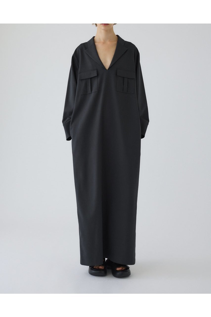 【リムアーク/RIM.ARK】のTailored maxi dress/ドレス インテリア・キッズ・メンズ・レディースファッション・服の通販 founy(ファニー) 　ファッション　Fashion　レディースファッション　Fashion for Women　ワンピース　Dresses　フォーマル・パーティードレス・結婚式用ドレス　Elegant & Casual Dresses　チュニック　Tunic Tops & Dresses　マキシ丈ワンピース・ロングドレス　Maxi Dresses / Long One-Pieces　チュニック　Tunic, Long Top　ドレス　Dress, One-Piece　マキシ　Maxi, Full Length　リラックス　Relax, Relaxed Fit　ロング　Long, Long-Length　夏　Summer　グレー|ID: prp329100004652054 ipo3291000000033616177
