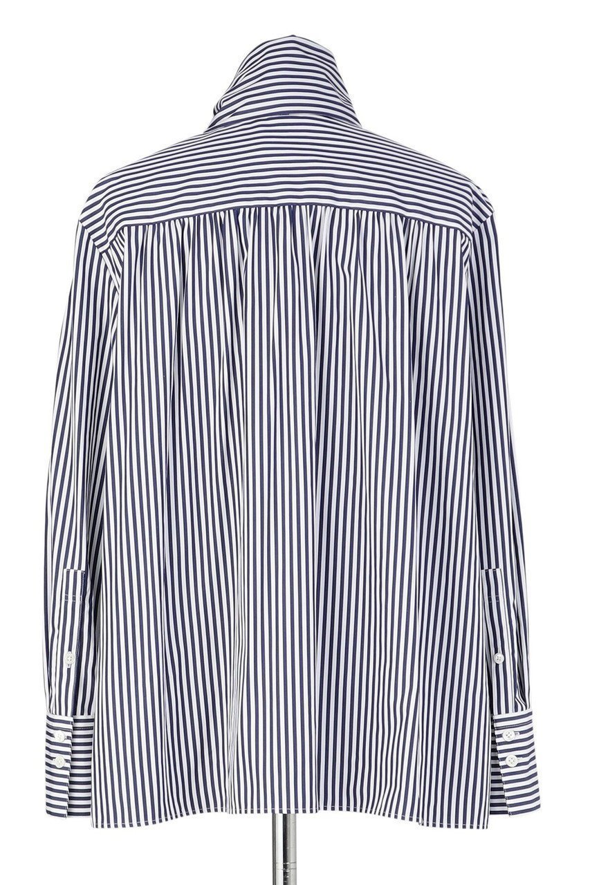 【オブリオ/AUBRIOT】のファインブロード ハイネックシャツ 人気、トレンドファッション・服の通販 founy(ファニー) 　ファッション　Fashion　レディースファッション　Fashion for Women　トップス・カットソー　Cut & Sew Tops　シャツ・ブラウス・オフィスカジュアル　Elegant Blouses & Button-Ups　2025年　2025　2025-2026秋冬・A/W　Autumn/Winter 2025–26 AW25–26　エレガント 上品　Elegant　シンプル　Simple, Minimal　ストライプ　Stripe, Striped Pattern　スリーブ　Sleeve, Long Sleeve / Short Sleeve　ハイネック　High Neck, Mock Neck　ロング　Long, Long-Length　ロンドン　London Style, British Inspired　ワイド　Wide, Wide Fit　定番　Standard, Basic Item　無地　Plain, Solid Color　A/W・秋冬　Autumn/Winter　other-3|ID: prp329100004652056 ipo3291000000033616199