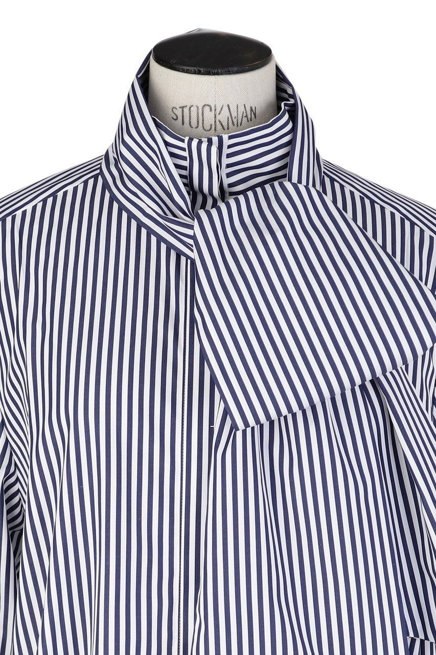 【オブリオ/AUBRIOT】のファインブロード ハイネックシャツ 人気、トレンドファッション・服の通販 founy(ファニー) 　ファッション　Fashion　レディースファッション　Fashion for Women　トップス・カットソー　Cut & Sew Tops　シャツ・ブラウス・オフィスカジュアル　Elegant Blouses & Button-Ups　2025年　2025　2025-2026秋冬・A/W　Autumn/Winter 2025–26 AW25–26　エレガント 上品　Elegant　シンプル　Simple, Minimal　ストライプ　Stripe, Striped Pattern　スリーブ　Sleeve, Long Sleeve / Short Sleeve　ハイネック　High Neck, Mock Neck　ロング　Long, Long-Length　ロンドン　London Style, British Inspired　ワイド　Wide, Wide Fit　定番　Standard, Basic Item　無地　Plain, Solid Color　A/W・秋冬　Autumn/Winter　other-4|ID: prp329100004652056 ipo3291000000033616200