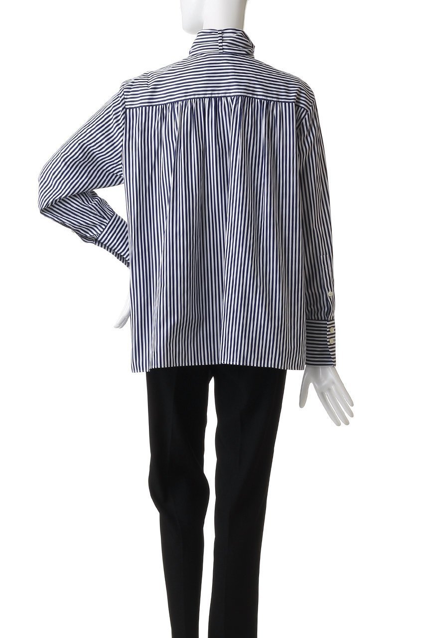 【オブリオ/AUBRIOT】のファインブロード ハイネックシャツ 人気、トレンドファッション・服の通販 founy(ファニー) ファッション Fashion レディースファッション Fashion for Women トップス・カットソー Cut & Sew Tops シャツ・ブラウス・オフィスカジュアル Elegant Blouses & Button-Ups エレガント 上品 Elegant シンプル Simple, Minimal ストライプ Stripe, Striped Pattern スリーブ Sleeve, Long Sleeve / Short Sleeve ハイネック High Neck, Mock Neck ロング Long, Long-Length ロンドン London Style, British Inspired ワイド Wide, Wide Fit 定番 Standard, Basic Item 無地 Plain, Solid Color other-4|ID: prp329100004652056 ipo3291000000035947971