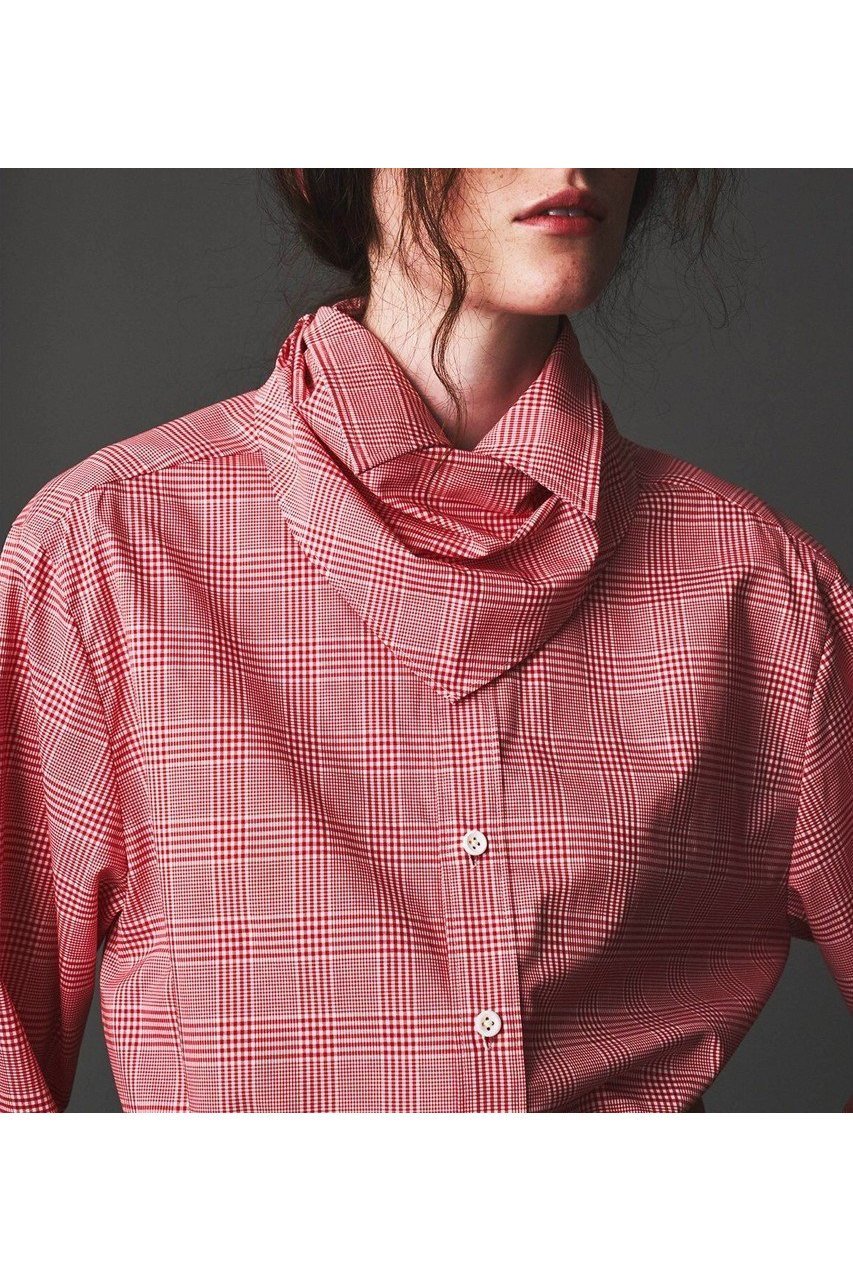 【オブリオ/AUBRIOT】のコットンブロードシャツ 人気、トレンドファッション・服の通販 founy(ファニー) 　ファッション　Fashion　レディースファッション　Fashion for Women　トップス・カットソー　Cut & Sew Tops　シャツ・ブラウス・オフィスカジュアル　Elegant Blouses & Button-Ups　2025年　2025　2025-2026秋冬・A/W　Autumn/Winter 2025–26 AW25–26　クラシック　Classic, Timeless Style　スカーフ　Scarf, Neckwear　スリーブ　Sleeve, Long Sleeve / Short Sleeve　トライアングル　Triangle, Triangular Shape　フィット　Fit, Slim Fit　ブロード　Broadcloth, Fine Cotton　モダン　Modern, Contemporary　ロング　Long, Long-Length　A/W・秋冬　Autumn/Winter　other-5|ID: prp329100004652057 ipo3291000000033616211