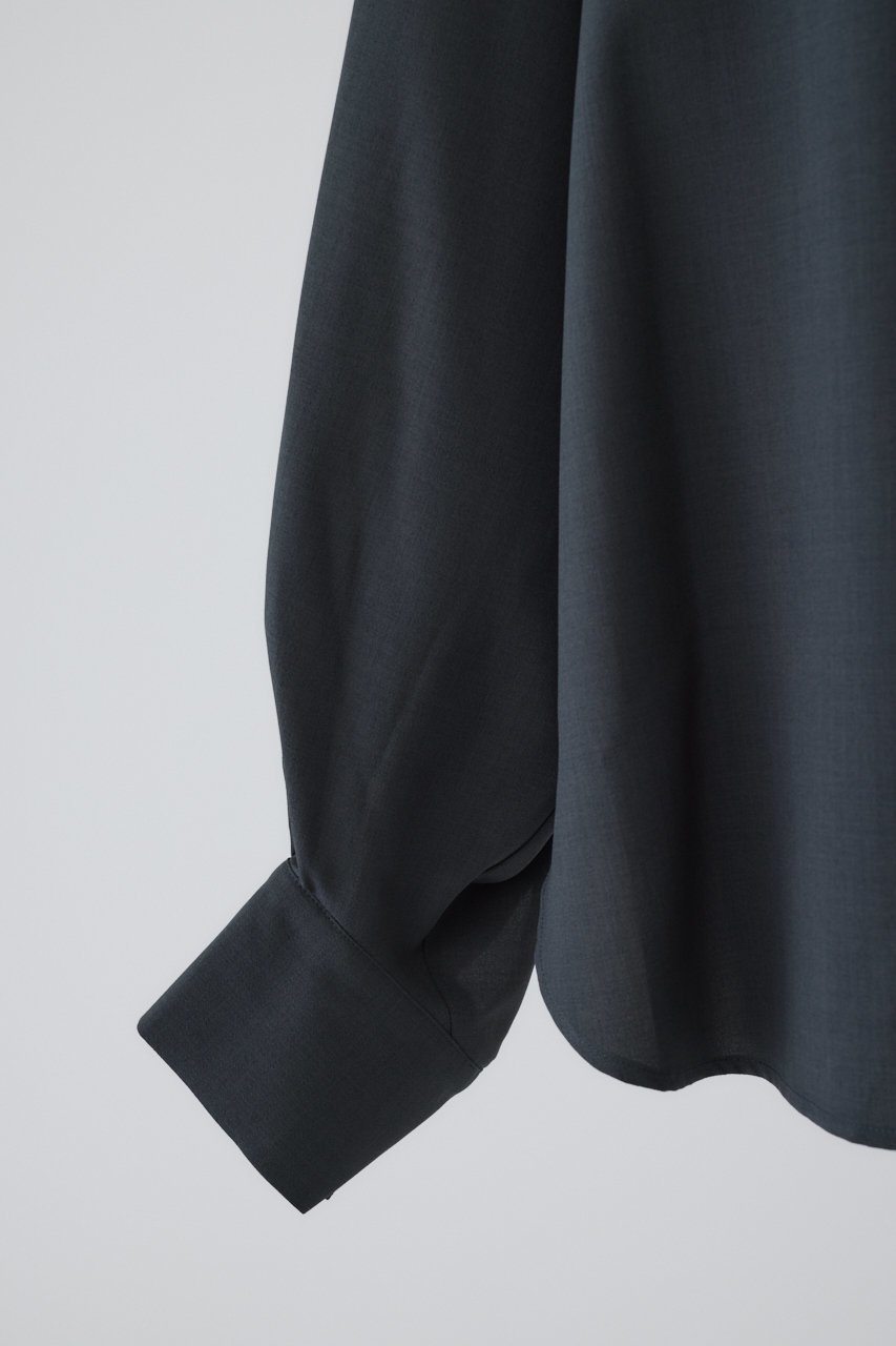 【リムアーク/RIM.ARK】の【9/3 10:00販売開始】Round cuff blouse/ブラウス 人気、トレンドファッション・服の通販 founy(ファニー) 　ファッション　Fashion　レディースファッション　Fashion for Women　トップス・カットソー　Cut & Sew Tops　シャツ・ブラウス・オフィスカジュアル　Elegant Blouses & Button-Ups　とろみ　Fluid, Flowy Fabric　カフス　Cuff Design　シンプル　Simple, Minimal　スリーブ　Sleeve, Long Sleeve / Short Sleeve　ベーシック　Basic, Essential　ラウンド　Round, Round Neck　ロング　Long, Long-Length　新作・新入荷　New Arrivals / New In　other-8|ID: prp329100004652058 ipo3291000000033616221