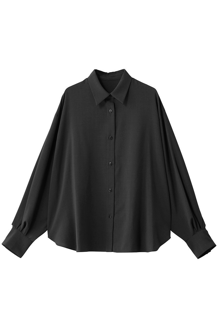 【リムアーク/RIM.ARK】のRound cuff blouse/ブラウス インテリア・キッズ・メンズ・レディースファッション・服の通販 founy(ファニー) ファッション Fashion レディースファッション Fashion for Women トップス・カットソー Cut & Sew Tops シャツ・ブラウス・オフィスカジュアル Elegant Blouses & Button-Ups とろみ Fluid, Flowy Fabric カフス Cuff Design シンプル Simple, Minimal スリーブ Sleeve, Long Sleeve / Short Sleeve ベーシック Basic, Essential ラウンド Round, Round Neck ロング Long, Long-Length チャコールグレー|ID: prp329100004652058 ipo3291000000035357803