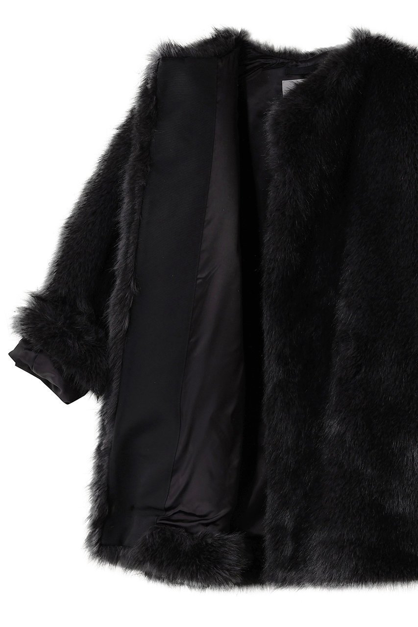 【オブリオ/AUBRIOT】のフェイクファー コート 人気、トレンドファッション・服の通販 founy(ファニー) 　ファッション　Fashion　レディースファッション　Fashion for Women　アウター　Coat / Outerwear Collection　コート・ロングコート・ピーコート　Long Coats, Peacoats & More　スリーブ　Sleeve, Long Sleeve / Short Sleeve　フェイクファー　Faux Fur, Imitation Fur　ラグジュアリー　Luxury, Elegant　ロング　Long, Long-Length　other-6|ID: prp329100004652059 ipo3291000000035817391