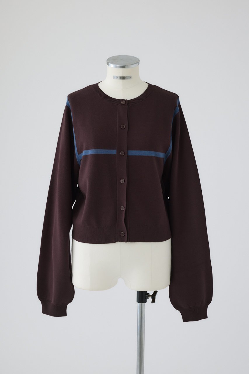 【リムアーク/RIM.ARK】の【9/3 10:00販売開始】Line compact knit CD/ニットカーディガン インテリア・キッズ・メンズ・レディースファッション・服の通販 founy(ファニー) 　ファッション　Fashion　レディースファッション　Fashion for Women　トップス・カットソー　Cut & Sew Tops　ニット　Knit Tops & Sweaters　カーディガン・羽織り　Layered Style Cardigans　インナー　Innerwear　カーディガン　Cardigan, Knitwear　スポーティ　Sporty, Casual Athletic　ベーシック　Basic, Essential　ミラノリブ　Milano Rib, Milano Stitch　新作・新入荷　New Arrivals / New In　ブラウン|ID: prp329100004652066 ipo3291000000033616287
