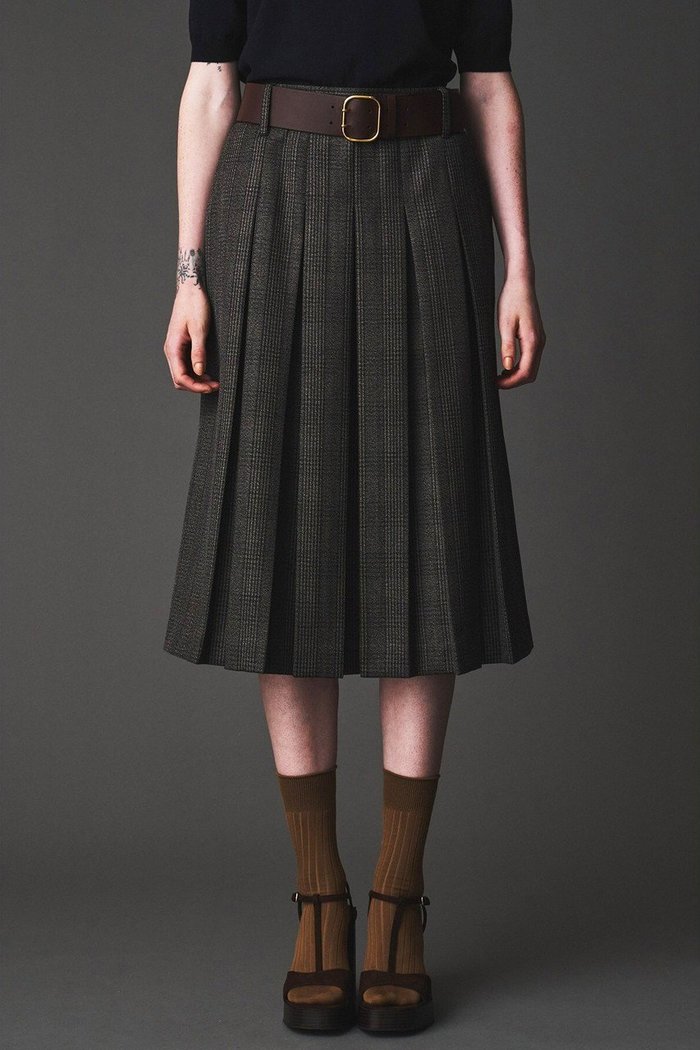 【オブリオ/AUBRIOT】のチェックスカート インテリア・キッズ・メンズ・レディースファッション・服の通販 founy(ファニー) https://founy.com/ ファッション Fashion レディースファッション Fashion for Women スカート Skirts ロングスカート Long Skirts / Maxi & Midi Skirts イタリア Italy キルト Quilt, Quilted Fabric クラシック Classic, Timeless Style コンパクト Compact, Small Size チェック Check, Plaid, Tartan プリーツ Pleats, Pleated ボックス Boxy, Box Shape ロング Long, Long-Length 再入荷 Restock / Back in Stock |ID: prp329100004652070 ipo3291000000033616317