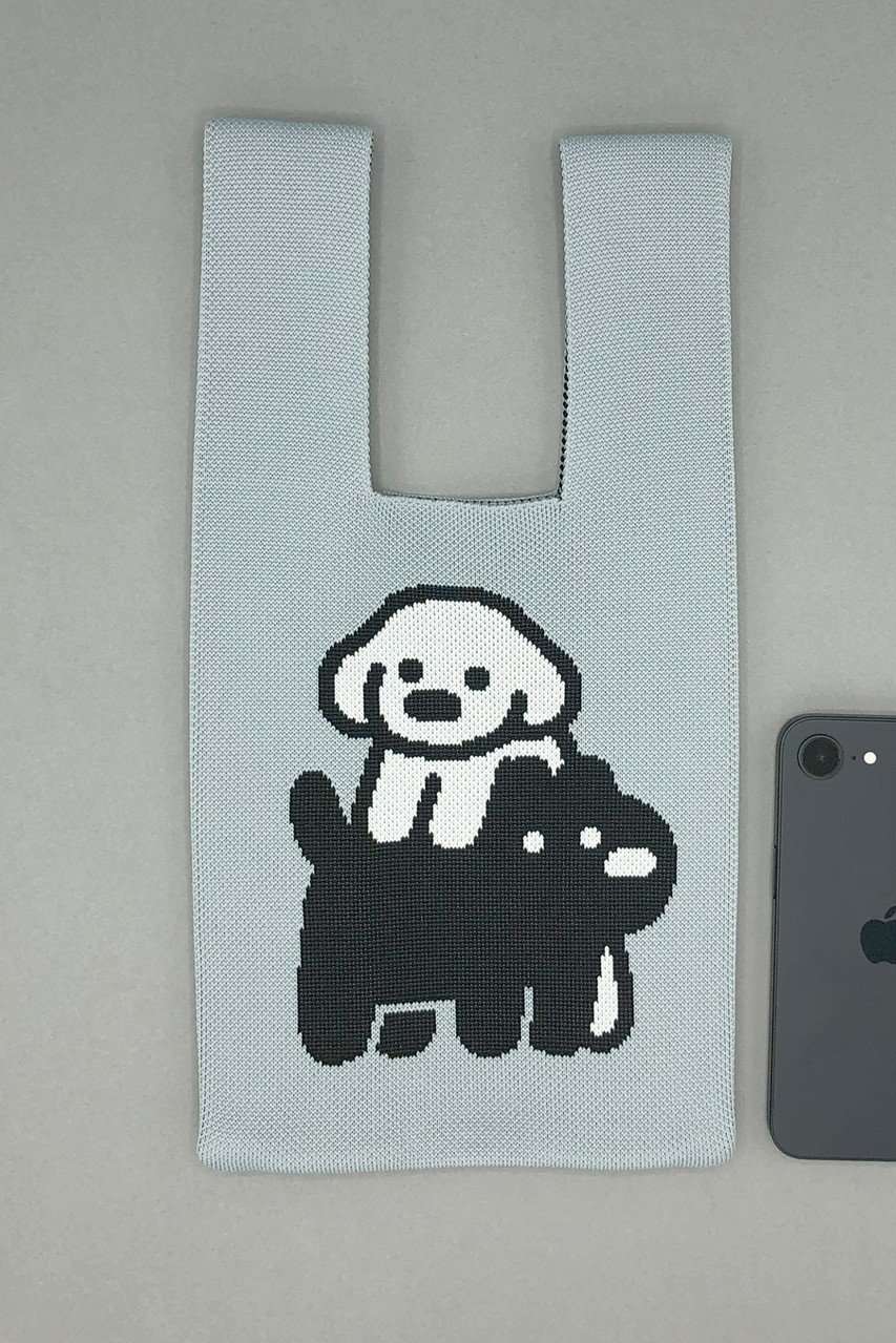 【ビーピービーピー/bpbp】の【UNISEX】【matsui】ニット ミニマルシェバッグ 人気、トレンドファッション・服の通販 founy(ファニー) 　ファッション　Fashion　レディースファッション　Fashion for Women　トップス・カットソー　Cut & Sew Tops　ニット　Knit Tops & Sweaters　イラスト　Illustration　シンプル　Simple, Minimal　スマート　Smart, Elegant　ダブル　Double, Double-Breasted　フェイス　Face, Facial Design　モチーフ　Motif, Design Theme　ユニセックス　Unisex, Genderless　おすすめ　Recommended / Our Picks　ギフト プレゼント　Gift / Present　other-5|ID: prp329100004653132 ipo3291000000035967496