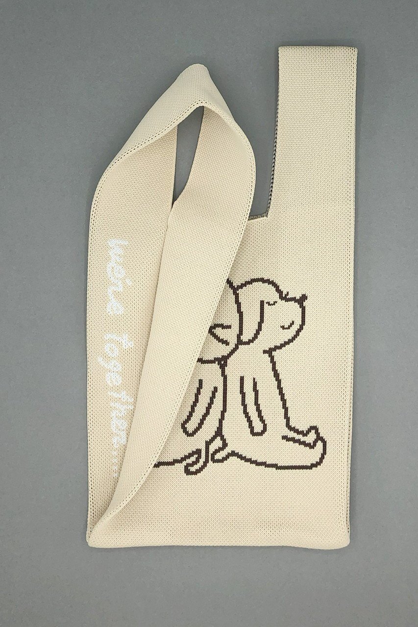 【ビーピービーピー/bpbp】の【UNISEX】【江夏潤一】ニット ミニマルシェバッグ 人気、トレンドファッション・服の通販 founy(ファニー) 　ファッション　Fashion　レディースファッション　Fashion for Women　トップス・カットソー　Cut & Sew Tops　ニット　Knit Tops & Sweaters　イラスト　Illustration　スマート　Smart, Elegant　財布　Wallet, Purse　ダブル　Double, Double-Breasted　フェイス　Face, Facial Design　ユニセックス　Unisex, Genderless　おすすめ　Recommended / Our Picks　夏　Summer　ギフト プレゼント　Gift / Present　other-4|ID: prp329100004653133 ipo3291000000035378445