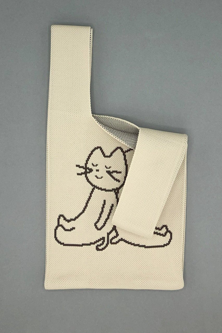 【ビーピービーピー/bpbp】の【UNISEX】【江夏潤一】ニット ミニマルシェバッグ 人気、トレンドファッション・服の通販 founy(ファニー) 　ファッション　Fashion　レディースファッション　Fashion for Women　トップス・カットソー　Cut & Sew Tops　ニット　Knit Tops & Sweaters　イラスト　Illustration　スマート　Smart, Elegant　財布　Wallet, Purse　ダブル　Double, Double-Breasted　フェイス　Face, Facial Design　ユニセックス　Unisex, Genderless　おすすめ　Recommended / Our Picks　夏　Summer　ギフト プレゼント　Gift / Present　other-5|ID: prp329100004653133 ipo3291000000035378447