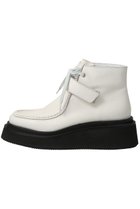 【ピアッカセッテ/ph7+】の【UNISEX】モカシンベルクロレースアップアンクルブーツ アイボリー|ID:prp329100004653144