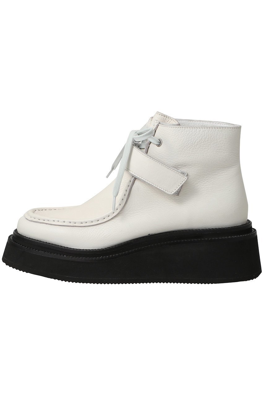 【ピアッカセッテ/ph7+】の【UNISEX】モカシンベルクロレースアップアンクルブーツ インテリア・キッズ・メンズ・レディースファッション・服の通販 founy(ファニー) 　ファッション　Fashion　レディースファッション　Fashion for Women　ユニセックス　Unisex, Genderless　ショート　Short, Short Length　シンプル　Simple, Minimal　厚底　Platform Shoes　アイボリー|ID: prp329100004653144 ipo3291000000035967516