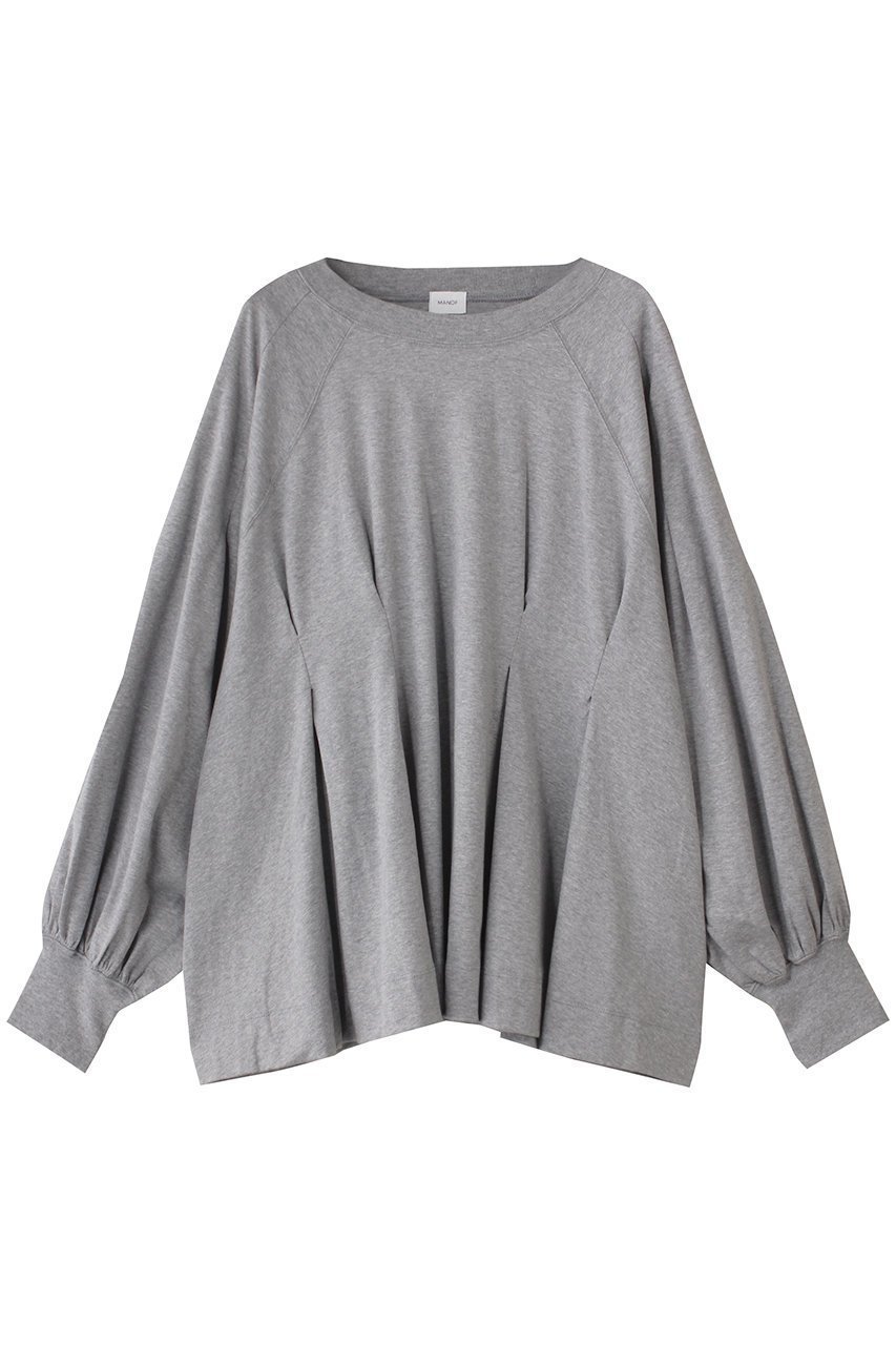 【マノフ/MANOF】のWAIST TUCK VOLUME SLEEVE TOPS Tシャツ・カットソー 人気、トレンドファッション・服の通販 founy(ファニー) 　ファッション　Fashion　レディースファッション　Fashion for Women　トップス・カットソー　Cut & Sew Tops　シャツ・ブラウス・オフィスカジュアル　Elegant Blouses & Button-Ups　ロングTシャツ・Tシャツ　Longline T-Shirts & Tees　カットソー・ベーシックTシャツ　Cut-and-Sewn Tops / Stretch Tees & Basics　ボリューム袖・フリルスリーブブラウス　Voluminous & Ruffle Sleeves / Puffy Sleeve Tops　2025年　2025　2025-2026秋冬・A/W　Autumn/Winter 2025–26 AW25–26　おすすめ　Recommended / Our Picks　カットソー　Cut and Sewn Top　コンパクト　Compact, Small Size　スリーブ　Sleeve, Long Sleeve / Short Sleeve　バランス　Balance, Style Balance　フレア　Flare, Flared　ロング　Long, Long-Length　A/W・秋冬　Autumn/Winter　 other-1|ID: prp329100004653146 ipo3291000000033628460