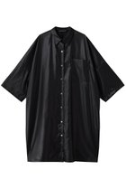 【ミズイロ インド/mizuiro ind】のglossy wide half slv shirt OP ワンピース black|ID:prp329100004653151