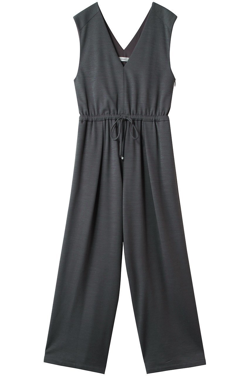 【エブール/ebure】のソフトウールモクロディ オールインワン インテリア・キッズ・メンズ・レディースファッション・服の通販 founy(ファニー) 　ファッション　Fashion　レディースファッション　Fashion for Women　ワンピース　Dresses　オールインワン・ワンピース　Dresses and Jumpsuits　チュニック　Tunic Tops & Dresses　パンツ　Pants & Trousers　カットソー　Cut and Sewn Top　チュニック　Tunic, Long Top　デコルテ　Décolleté, Neckline　ポケット　Pocket, Pocket Detail　リブニット　Rib Knit, Ribbed Knit　リラックス　Relax, Relaxed Fit　ダークグレー|ID: prp329100004653153 ipo3291000000035799197