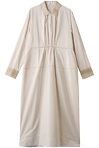 【エブール/ebure】のパウダリーシルク オーガンジーディテールワンピース 人気、トレンドファッション・服の通販 founy(ファニー) ファッション Fashion レディースファッション Fashion for Women ワンピース Dresses チュニック Tunic Tops & Dresses オーガンジー Organza Fabric カフス Cuff Design ギャザー Gathered, Ruffled シルク Silk, 100% Silk ダブル Double, Double-Breasted チュニック Tunic, Long Top フォルム Silhouette, Form エレガント 上品 Elegant thumbnail アイボリー|ID: prp329100004653154 ipo3291000000035967541