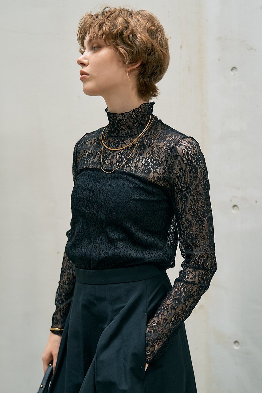 【デザイン ワークス/DESIGN WORKS】のBEAUVET ストレッチレースプルオーバー 人気、トレンドファッション・服の通販 founy(ファニー) 　ファッション　Fashion　レディースファッション　Fashion for Women　トップス・カットソー　Cut & Sew Tops　シャツ・ブラウス・オフィスカジュアル　Elegant Blouses & Button-Ups　カジュアルプルオーバー・ニットトップス　Pullovers & Knit Tops / Casual Pullovers　インナー　Innerwear　コンパクト　Compact, Small Size　ジャケット　Jacket, Outerwear　ストレッチ　Stretch, Stretchy Fabric　スリーブ　Sleeve, Long Sleeve / Short Sleeve　レース　Lace, Lace Fabric　ロング　Long, Long-Length　other-7|ID: prp329100004653161 ipo3291000000035378564