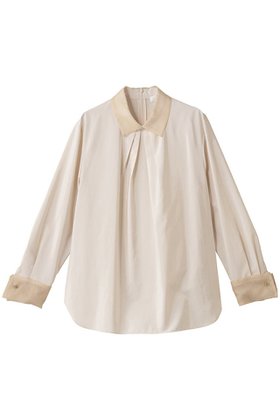 【エブール/ebure】のパウダリーシルク オーガンジーディテールブラウス 人気、トレンドファッション・服の通販 founy(ファニー) ファッション Fashion レディースファッション Fashion for Women トップス・カットソー Cut & Sew Tops シャツ・ブラウス・オフィスカジュアル Elegant Blouses & Button-Ups オーガンジー Organza Fabric カフス Cuff Design コーデュロイ Corduroy, Cord Fabric シルク Silk, 100% Silk スリーブ Sleeve, Long Sleeve / Short Sleeve ダブル Double, Double-Breasted ロング Long, Long-Length エレガント 上品 Elegant 再入荷 Restock / Back in Stock |ID:prp329100004653162