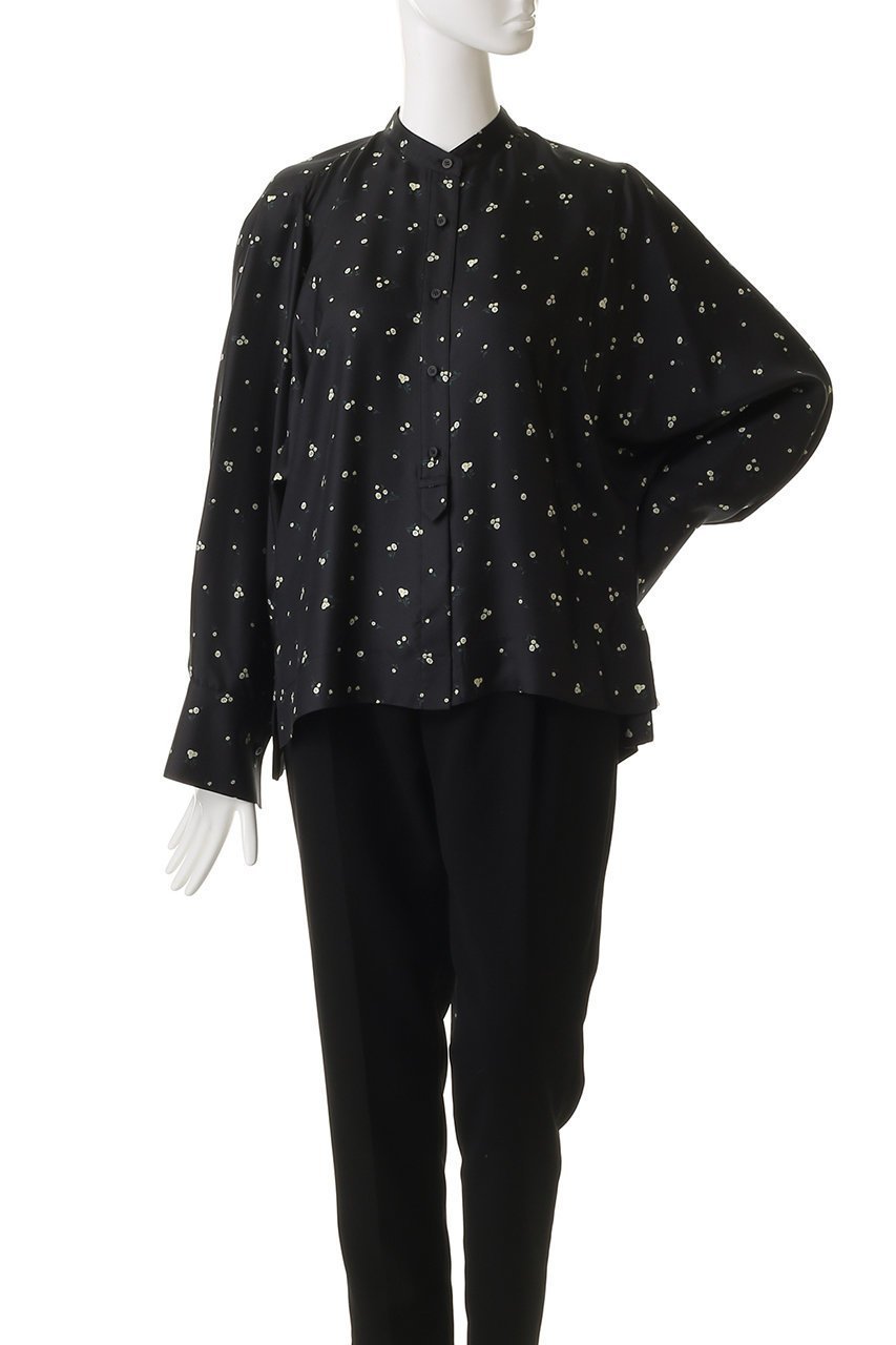 【エブール/ebure】のシルクスモールフラワー ボウタイブラウス 人気、トレンドファッション・服の通販 founy(ファニー) 　ファッション　Fashion　レディースファッション　Fashion for Women　トップス・カットソー　Cut & Sew Tops　シャツ・ブラウス・オフィスカジュアル　Elegant Blouses & Button-Ups　おすすめ　Recommended / Our Picks　インナー　Innerwear　シルク　Silk, 100% Silk　スリーブ　Sleeve, Long Sleeve / Short Sleeve　タートル　Turtleneck, Turtle Collar　モダン　Modern, Contemporary　ロング　Long, Long-Length　エレガント 上品　Elegant　other-6|ID: prp329100004653163 ipo3291000000036214054