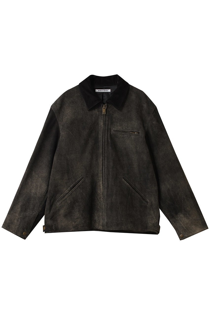 【セブン バイ セブン/SEVEN BY SEVEN / MEN】の【MEN】LEATHER DETROIT ジャケット インテリア・キッズ・メンズ・レディースファッション・服の通販 founy(ファニー) 　ファッション　Fashion　メンズファッション　Fashion for Men　2025年　2025　2025-2026秋冬・A/W　Autumn/Winter 2025–26 AW25–26　コンパクト　Compact, Small Size　シンプル　Simple, Minimal　ジャケット　Jacket, Outerwear　ブルゾン　Blouson, Bomber Jacket　A/W・秋冬　Autumn/Winter　ブラック|ID: prp329100004653166 ipo3291000000033628645