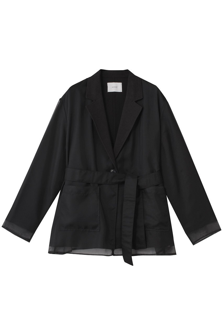 【マノフ/MANOF】のLAYERED SHEER JACKET ジャケット 人気、トレンドファッション・服の通販 founy(ファニー) 　ファッション　Fashion　レディースファッション　Fashion for Women　アウター　Coat / Outerwear Collection　レディースジャケット・軽アウター　Jackets　2025年　2025　2025-2026秋冬・A/W　Autumn/Winter 2025–26 AW25–26　おすすめ　Recommended / Our Picks　シアー　Sheer, See-Through　ジャケット　Jacket, Outerwear　スラックス　Slacks, Dress Pants　ダウン　Down, Puffer　デニム　Denim, Jeans Material　トレンド　Trend, Trending Now　A/W・秋冬　Autumn/Winter　 other-1|ID: prp329100004653171 ipo3291000000033628690