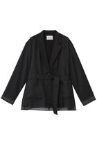 【マノフ/MANOF】のLAYERED SHEER JACKET ジャケット BLACK|ID:prp329100004653171