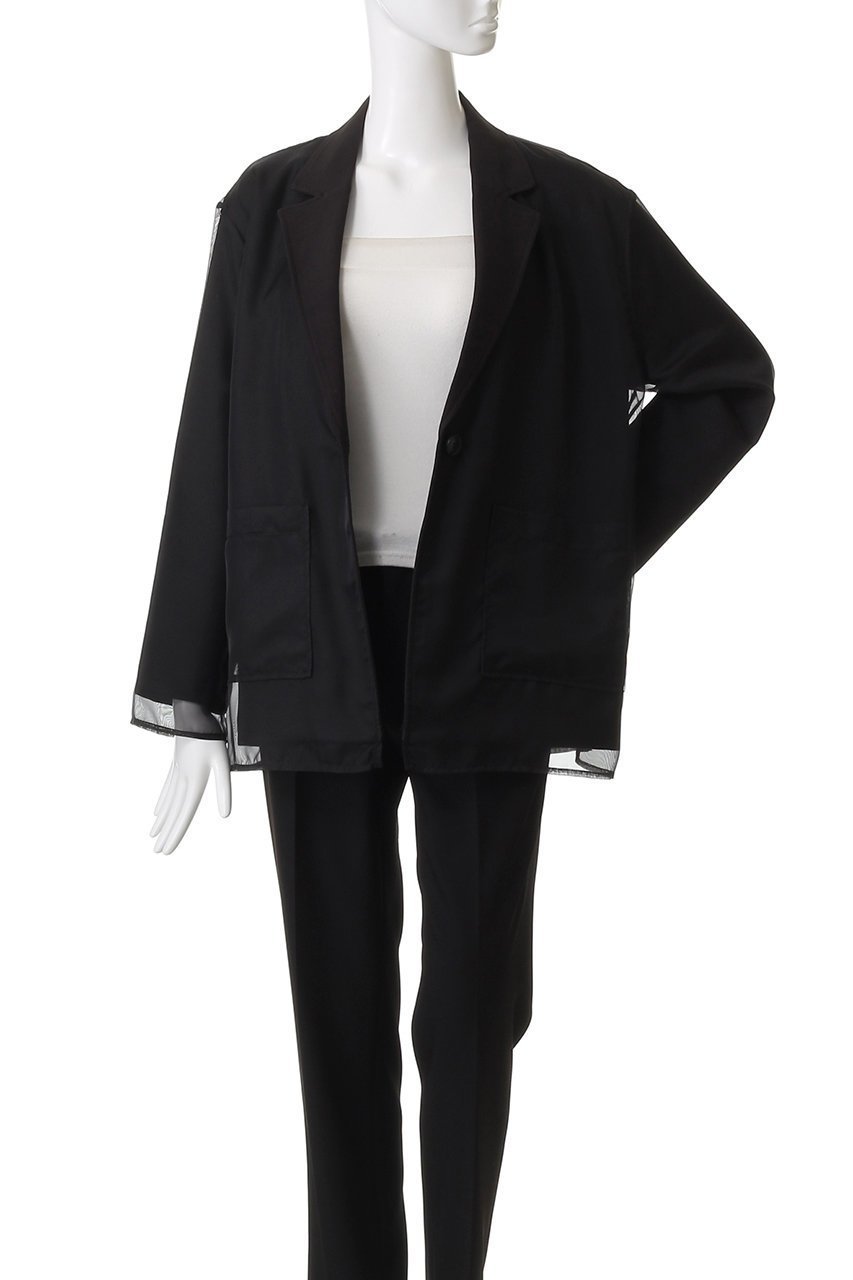 【マノフ/MANOF】のLAYERED SHEER JACKET ジャケット 人気、トレンドファッション・服の通販 founy(ファニー) 　ファッション　Fashion　レディースファッション　Fashion for Women　アウター　Coat / Outerwear Collection　レディースジャケット・軽アウター　Jackets　おすすめ　Recommended / Our Picks　シアー　Sheer, See-Through　ジャケット　Jacket, Outerwear　スラックス　Slacks, Dress Pants　ダウン　Down, Puffer　デニム　Denim, Jeans Material　トレンド　Trend, Trending Now　other-7|ID: prp329100004653171 ipo3291000000036152447