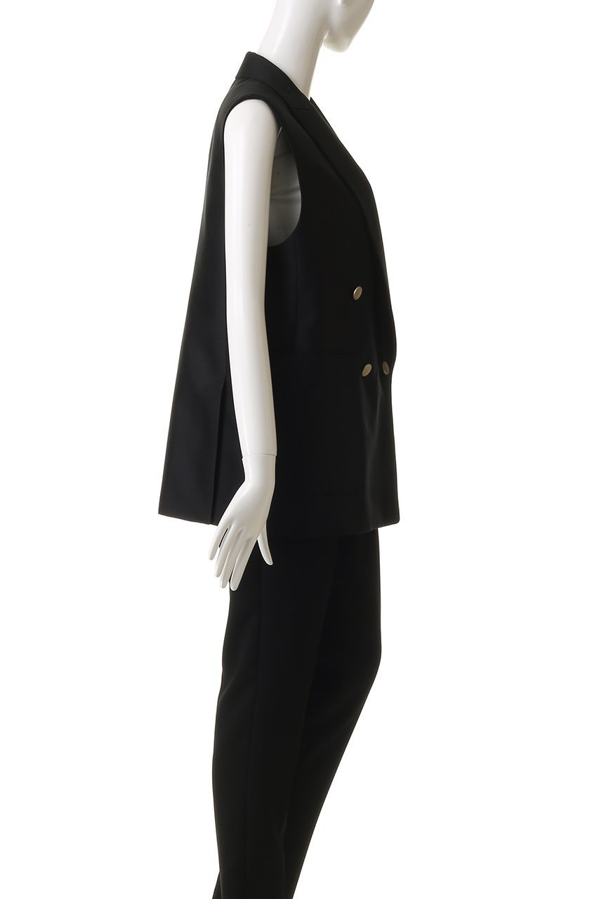 【エブール/ebure】のウールシルクコットン 4釦ダブルジレ 人気、トレンドファッション・服の通販 founy(ファニー) 　ファッション　Fashion　レディースファッション　Fashion for Women　アウター　Coat / Outerwear Collection　レディースジャケット・軽アウター　Jackets　おすすめ　Recommended / Our Picks　シルク　Silk, 100% Silk　ジャケット　Jacket, Outerwear　ダブル　Double, Double-Breasted　ベスト　Vest, Waistcoat　マニッシュ　Mannish, Boyish　エレガント 上品　Elegant　ビジネス 仕事 通勤　Business / Work / Commuting　夏　Summer　春　Spring　S/S・春夏　SS, Spring/Summer, Warm Season　A/W・秋冬　Autumn/Winter　other-3|ID: prp329100004653175 ipo3291000000035967632