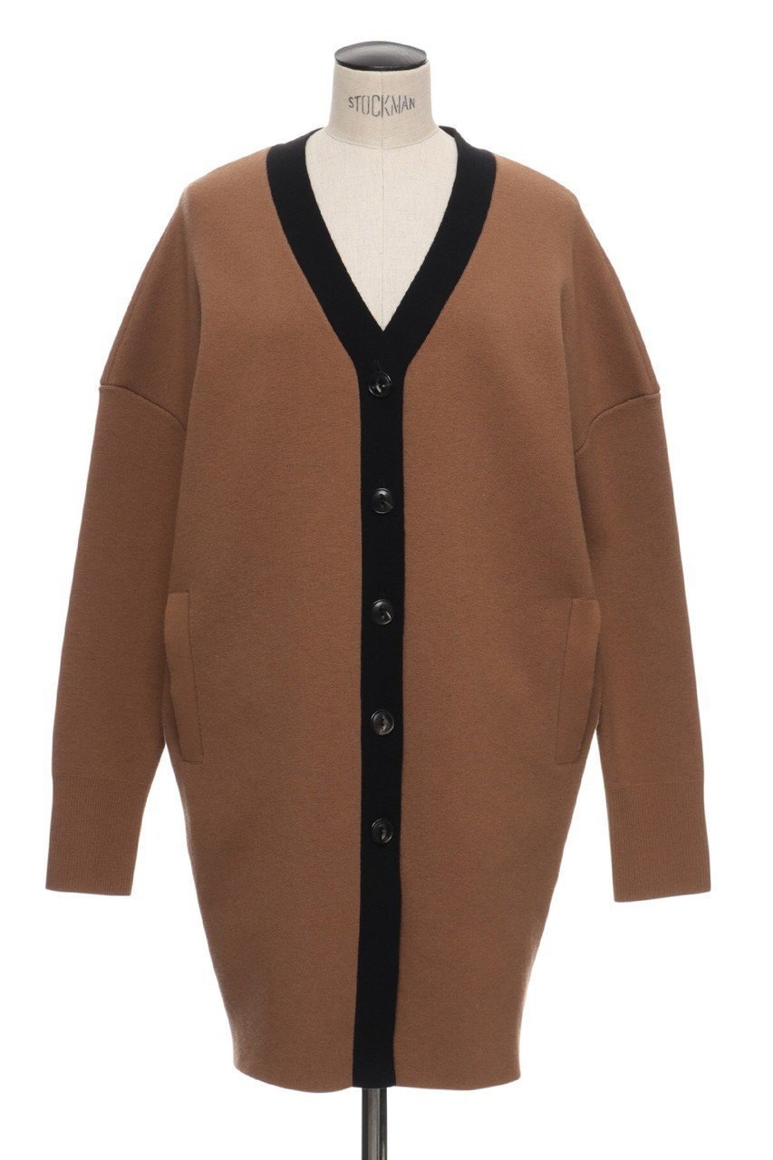 【オブリオ/AUBRIOT】のスポンディッシュカーディガン インテリア・キッズ・メンズ・レディースファッション・服の通販 founy(ファニー) 　ファッション　Fashion　レディースファッション　Fashion for Women　トップス・カットソー　Cut & Sew Tops　ニット　Knit Tops & Sweaters　カーディガン・羽織り　Layered Style Cardigans　2025年　2025　2025-2026秋冬・A/W　Autumn/Winter 2025–26 AW25–26　カーディガン　Cardigan, Knitwear　ストレッチ　Stretch, Stretchy Fabric　フォルム　Silhouette, Form　A/W・秋冬　Autumn/Winter　キャメルブラウン|ID: prp329100004653177 ipo3291000000033628757