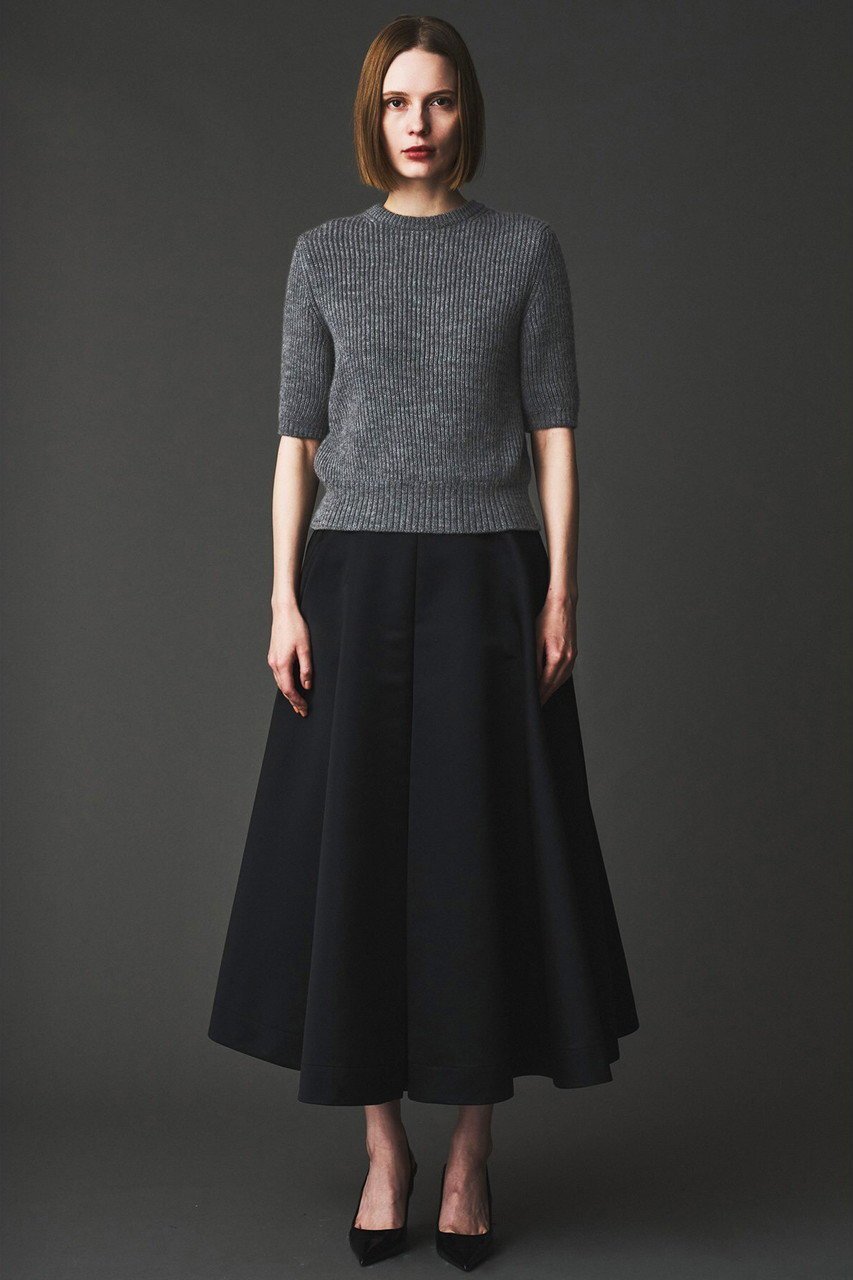 【オブリオ/AUBRIOT】のバルキーヤーンセーター 人気、トレンドファッション・服の通販 founy(ファニー) 　ファッション　Fashion　レディースファッション　Fashion for Women　トップス・カットソー　Cut & Sew Tops　ニット　Knit Tops & Sweaters　カジュアルプルオーバー・ニットトップス　Pullovers & Knit Tops / Casual Pullovers　2025年　2025　2025-2026秋冬・A/W　Autumn/Winter 2025–26 AW25–26　シンプル　Simple, Minimal　セーター　Sweater, Knitwear　ボックス　Boxy, Box Shape　半袖　Short Sleeve, Half Sleeve　A/W・秋冬　Autumn/Winter　other-8|ID: prp329100004653179 ipo3291000000033628797