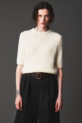 【オブリオ/AUBRIOT】のバルキーヤーンセーター 人気、トレンドファッション・服の通販 founy(ファニー) ファッション Fashion レディースファッション Fashion for Women トップス・カットソー Cut & Sew Tops ニット Knit Tops & Sweaters カジュアルプルオーバー・ニットトップス Pullovers & Knit Tops / Casual Pullovers シンプル Simple, Minimal セーター Sweater, Knitwear ボックス Boxy, Box Shape 半袖 Short Sleeve, Half Sleeve |ID:prp329100004653179