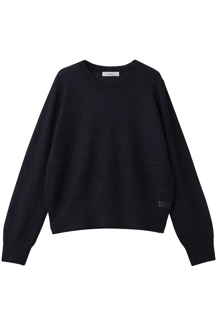 【エブール/ebure】の【9/5 0:00販売開始】アイレットポイントニット クルーネックプルオーバー インテリア・キッズ・メンズ・レディースファッション・服の通販 founy(ファニー) https://founy.com/ ファッション Fashion レディースファッション Fashion for Women トップス・カットソー Cut & Sew Tops ニット Knit Tops & Sweaters カジュアルプルオーバー・ニットトップス Pullovers & Knit Tops / Casual Pullovers 2025年 2025 2025-2026秋冬・A/W Autumn/Winter 2025–26 AW25–26 おすすめ Recommended / Our Picks シアー Sheer, See-Through タンク Tank Top, Sleeveless Top エレガント 上品 Elegant A/W・秋冬 Autumn/Winter 透かし Cut-Out, Lacework |ID: prp329100004653181 ipo3291000000033628809