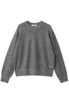 【エブール/ebure】のアイレットポイントニット クルーネックプルオーバー チャコールグレー|ID: prp329100004653181 ipo3291000000035967670