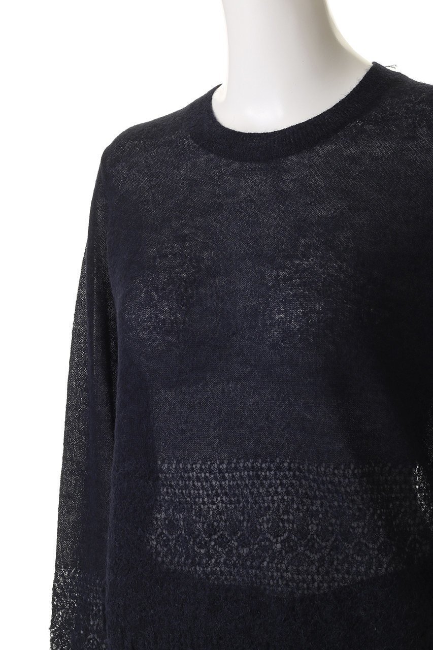 【エブール/ebure】のアイレットポイントニット クルーネックプルオーバー 人気、トレンドファッション・服の通販 founy(ファニー) 　ファッション　Fashion　レディースファッション　Fashion for Women　トップス・カットソー　Cut & Sew Tops　ニット　Knit Tops & Sweaters　カジュアルプルオーバー・ニットトップス　Pullovers & Knit Tops / Casual Pullovers　おすすめ　Recommended / Our Picks　シアー　Sheer, See-Through　タンク　Tank Top, Sleeveless Top　エレガント 上品　Elegant　透かし　Cut-Out, Lacework　other-5|ID: prp329100004653181 ipo3291000000035967677